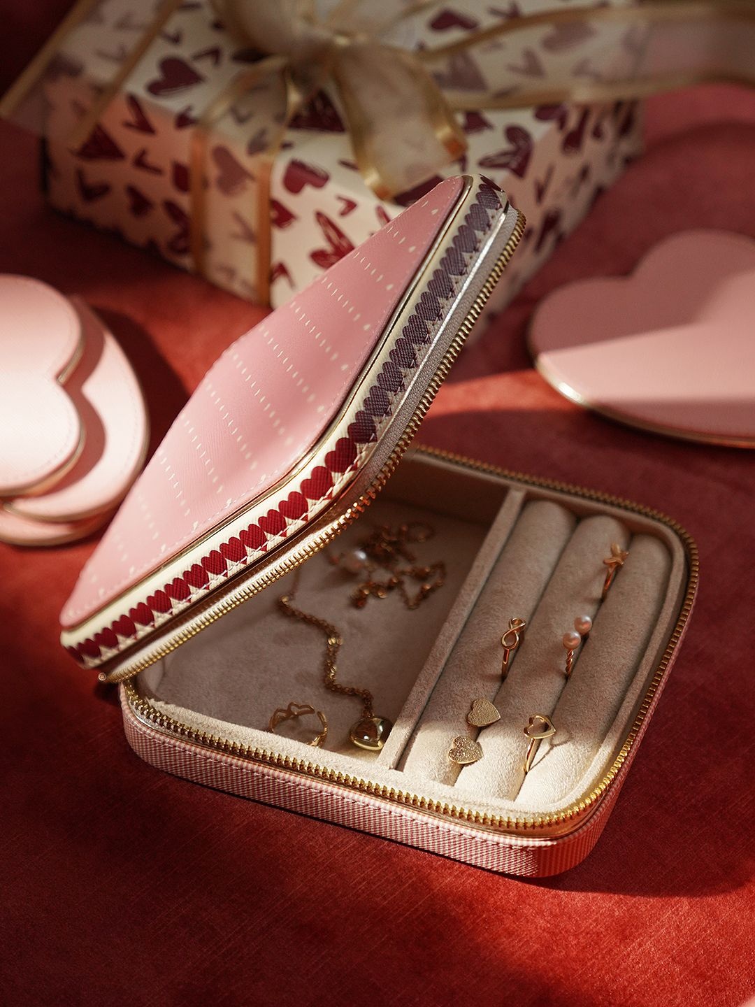 

Pure Home and Living Pink Set of 1 Regular Jewellery Organiser Organisers