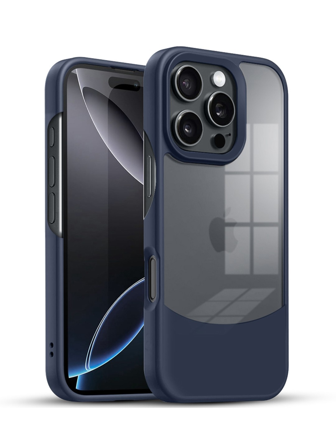 

Karwan Ultra-Hybrid Shockproof iPhone 16 Pro Max Back Case, Blue
