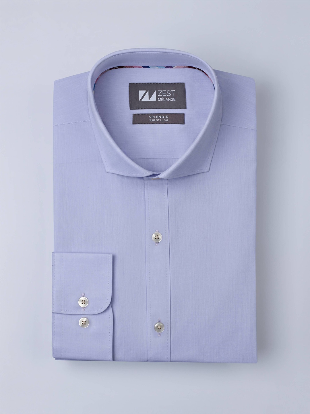 

Zest Melange Men Slim Fit Opaque Formal Shirt, Red