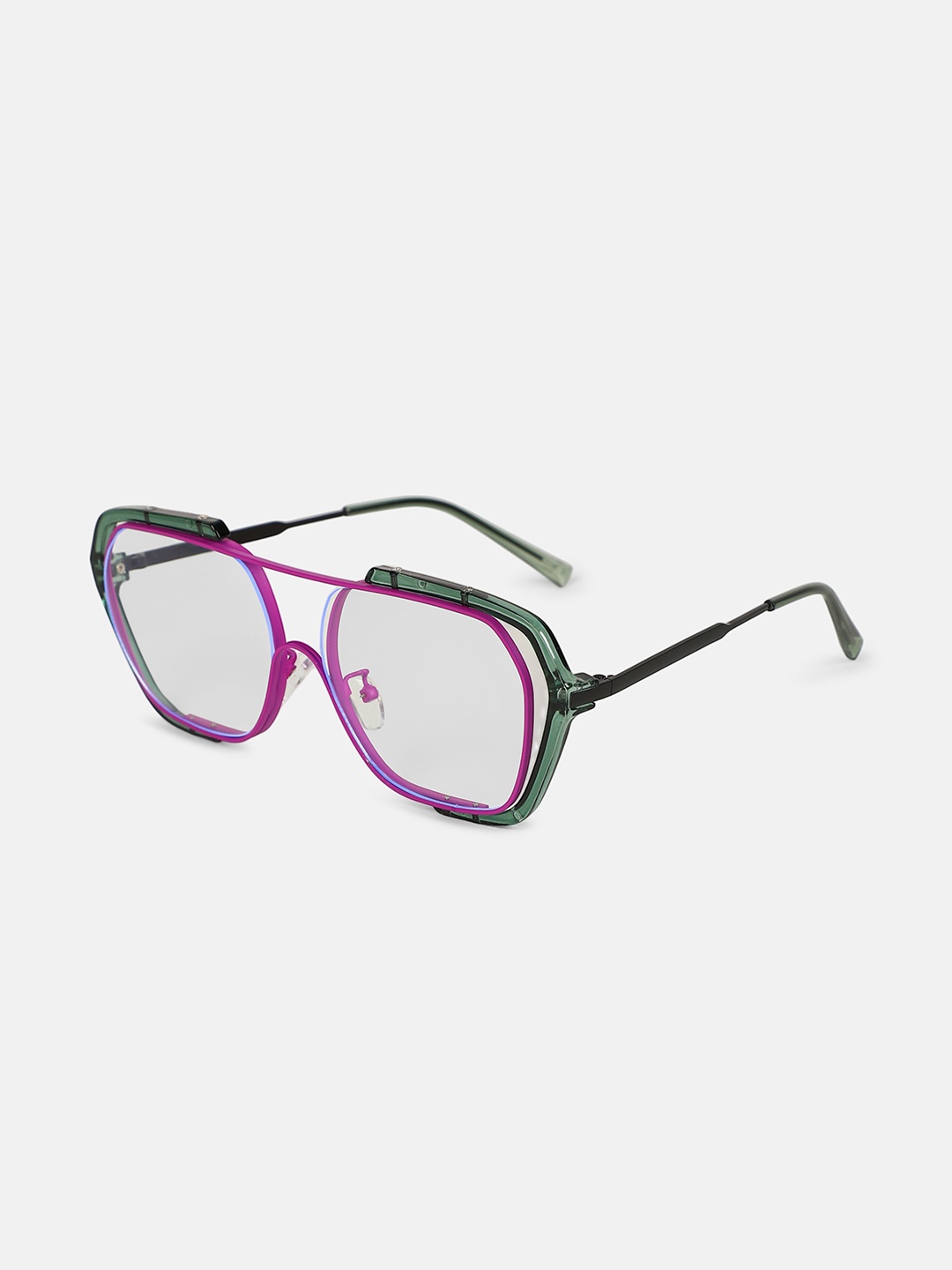 

HAUTE SAUCE by Campus Sutra Women Oversized Sunglasses with Polarised Lens, Purple