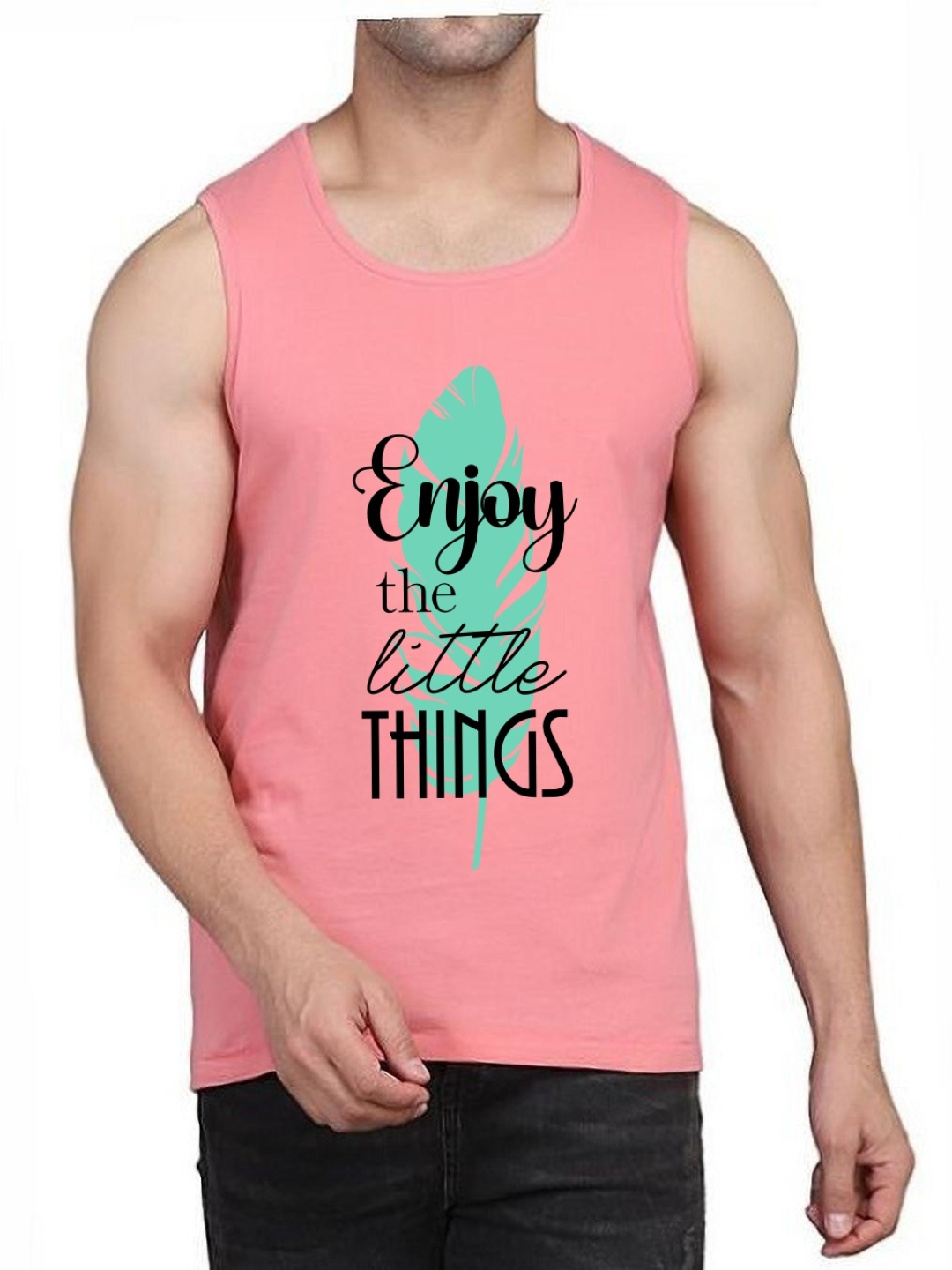 

WOOSTRO Pack Of 2 Printed Cotton Innerwear Vests RS26 (ENJOY PEACH)(MORE WHITE)