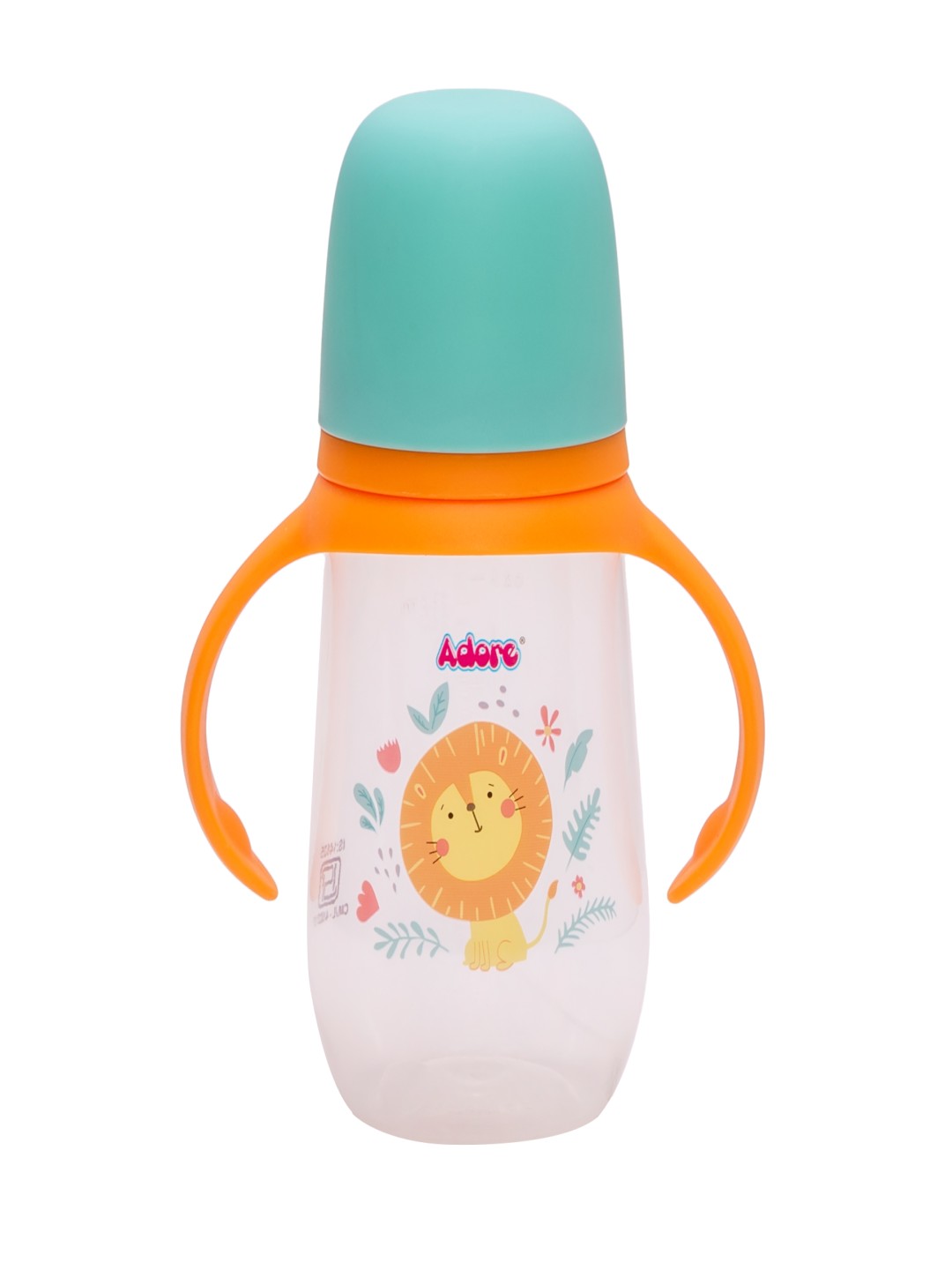 

Adore Printed Wide Neck Feeding Bottle With Twin Handle, White