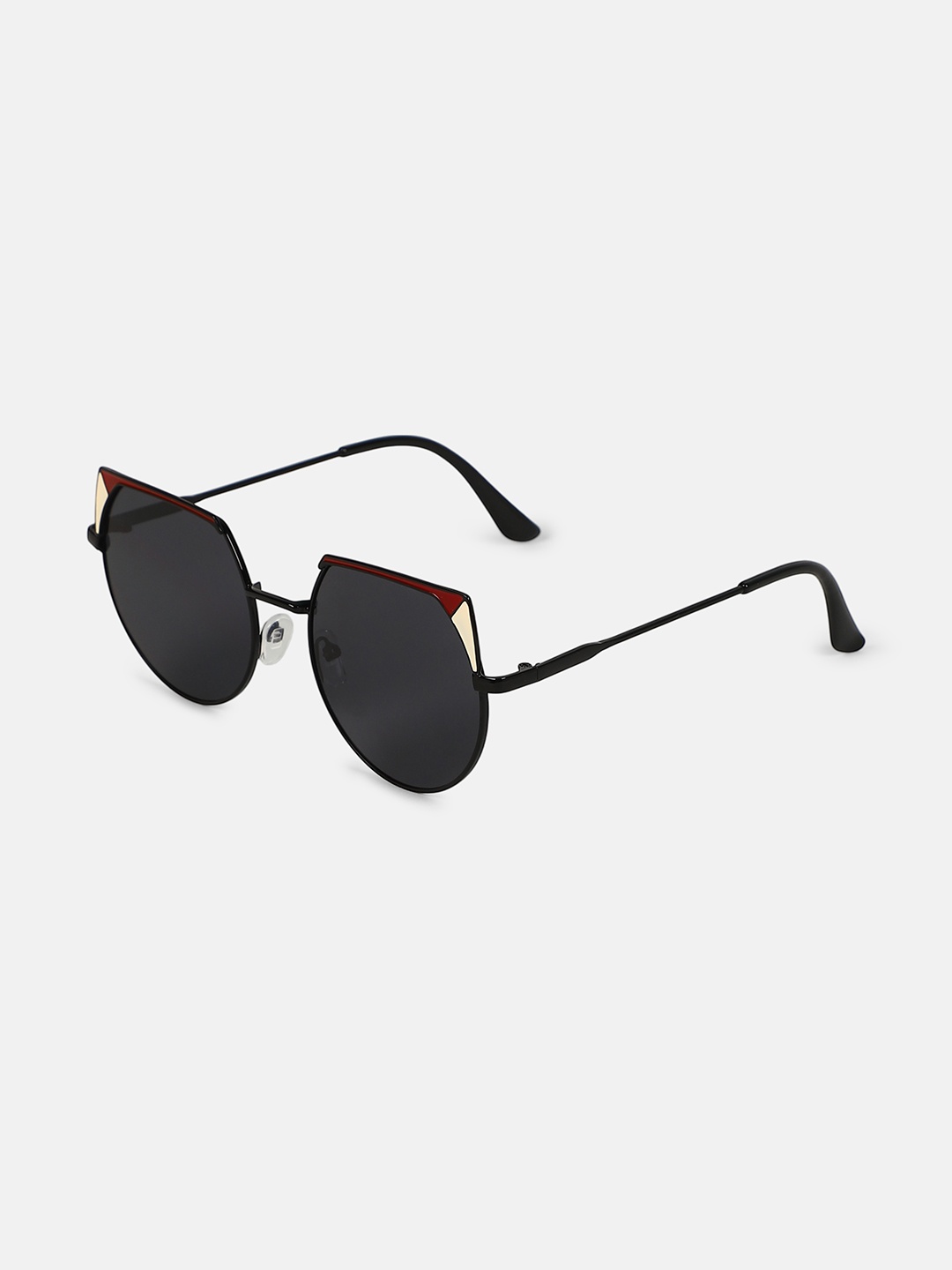 

HAUTE SAUCE by Campus Sutra Women Cateye Sunglasses With Polarised Lens AW25_HSSG2778, Black