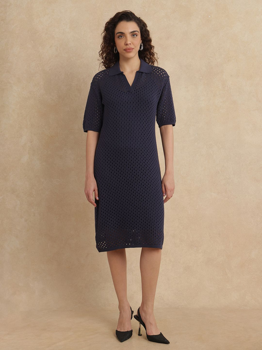 

RAREISM Midi Dress, Navy blue