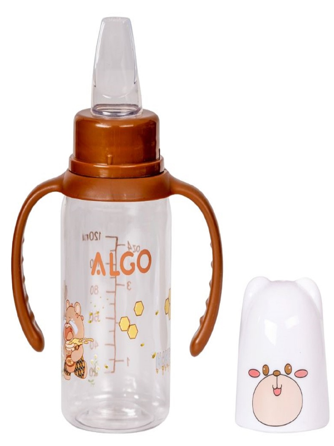 

Adore Jr. Baby Silicon Soft Spout Sipper With Twin Handle- 125ml, Brown