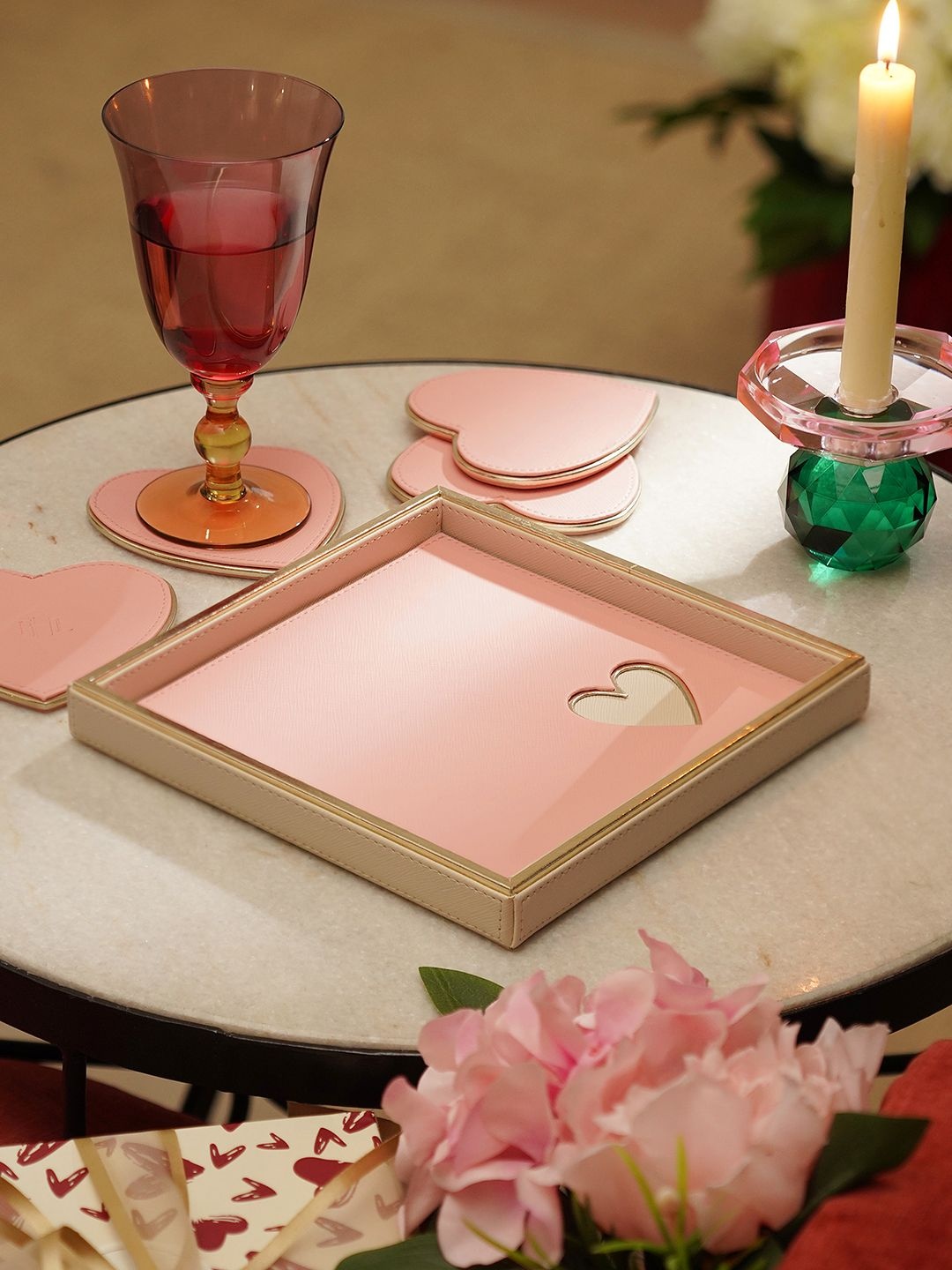 

Pure Home and Living Unisex Pink Serving Tray