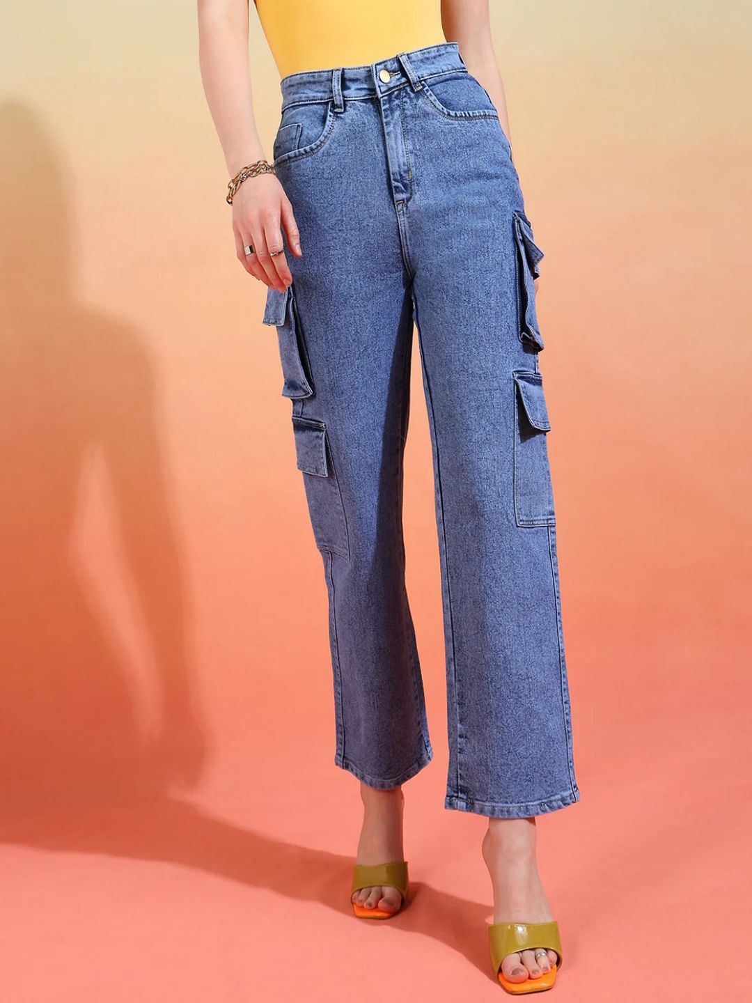 

VBEAUTI Women Jean High-Rise Stretchable Jeans, Blue