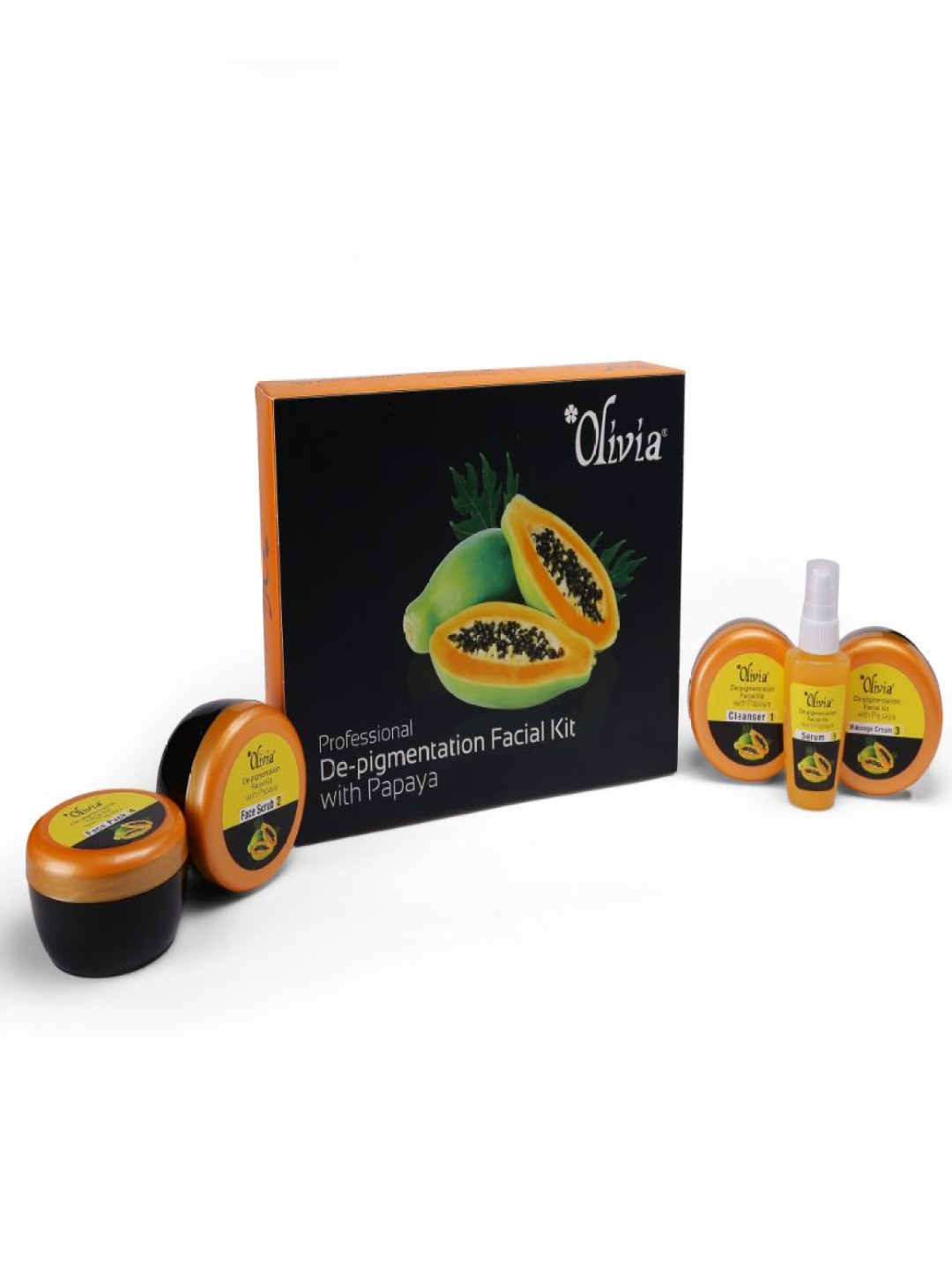 

Olivia Professional De-Pigmentation Papaya Facial Kit - 400 g, Na