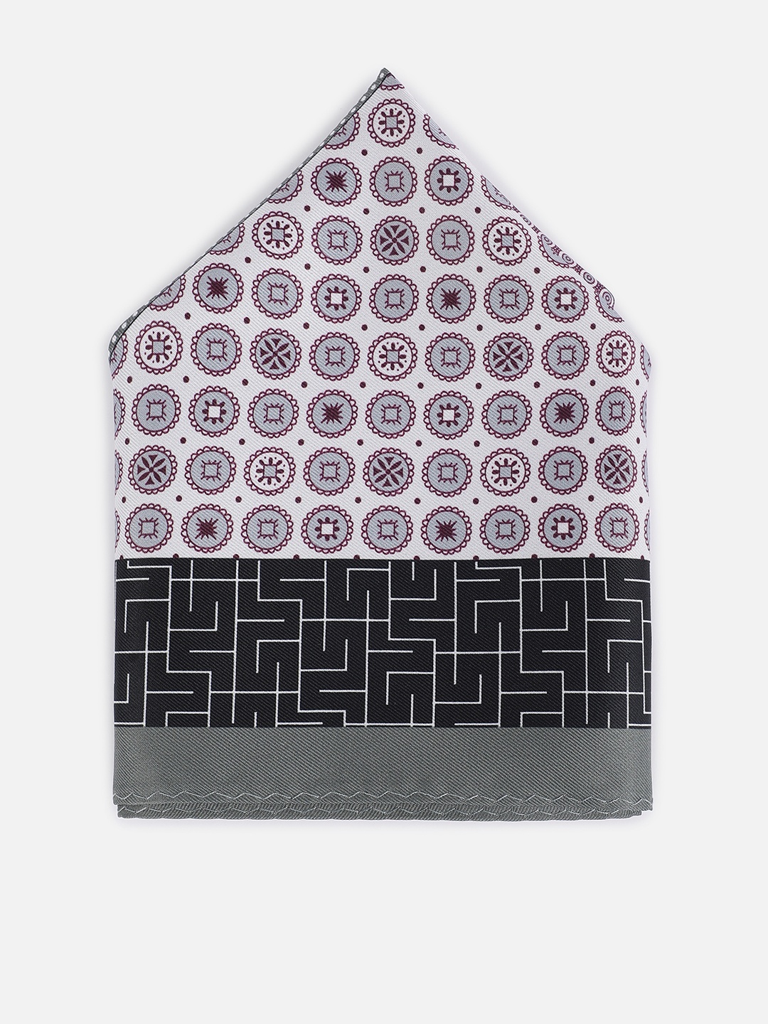 

Van Heusen Printed Microfiber Pocket Squares, Grey