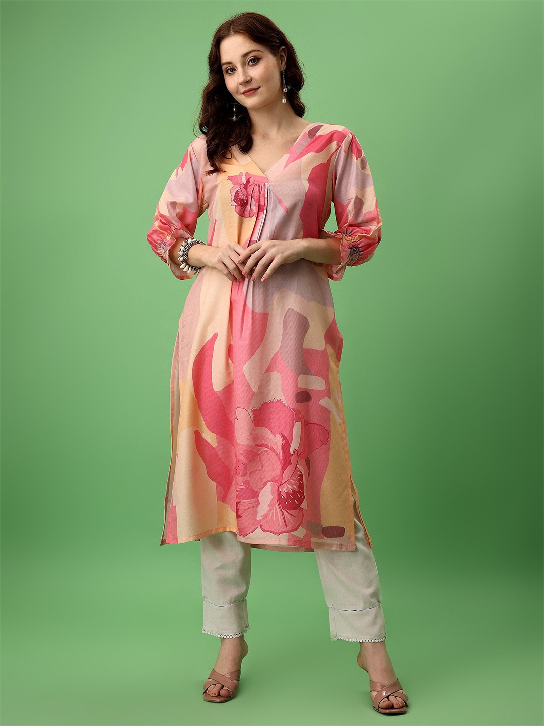

DressBerry Print A-Line Dress, Red