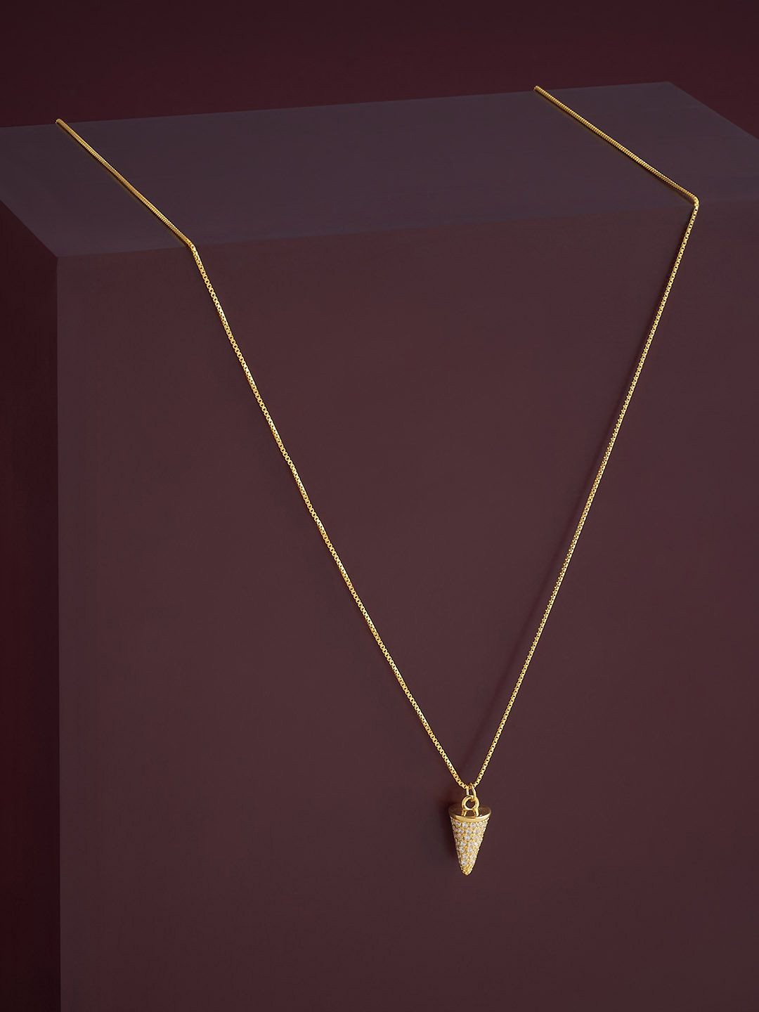 

Kushal's Fashion Jewellery 92.5 Silver White Gold-Plated Contemporary Pendants