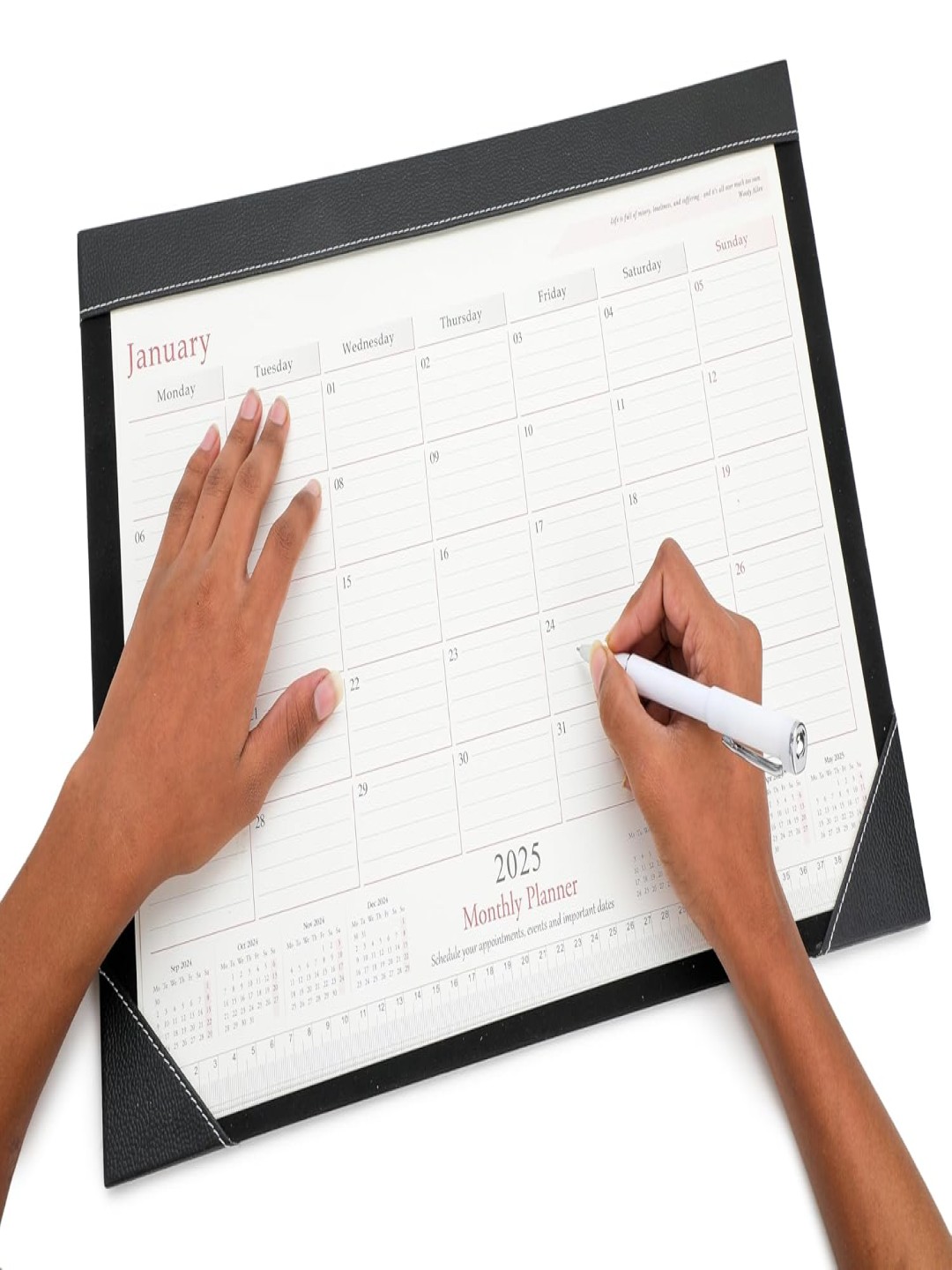 

Alpna Solid Planner Stationery, Black