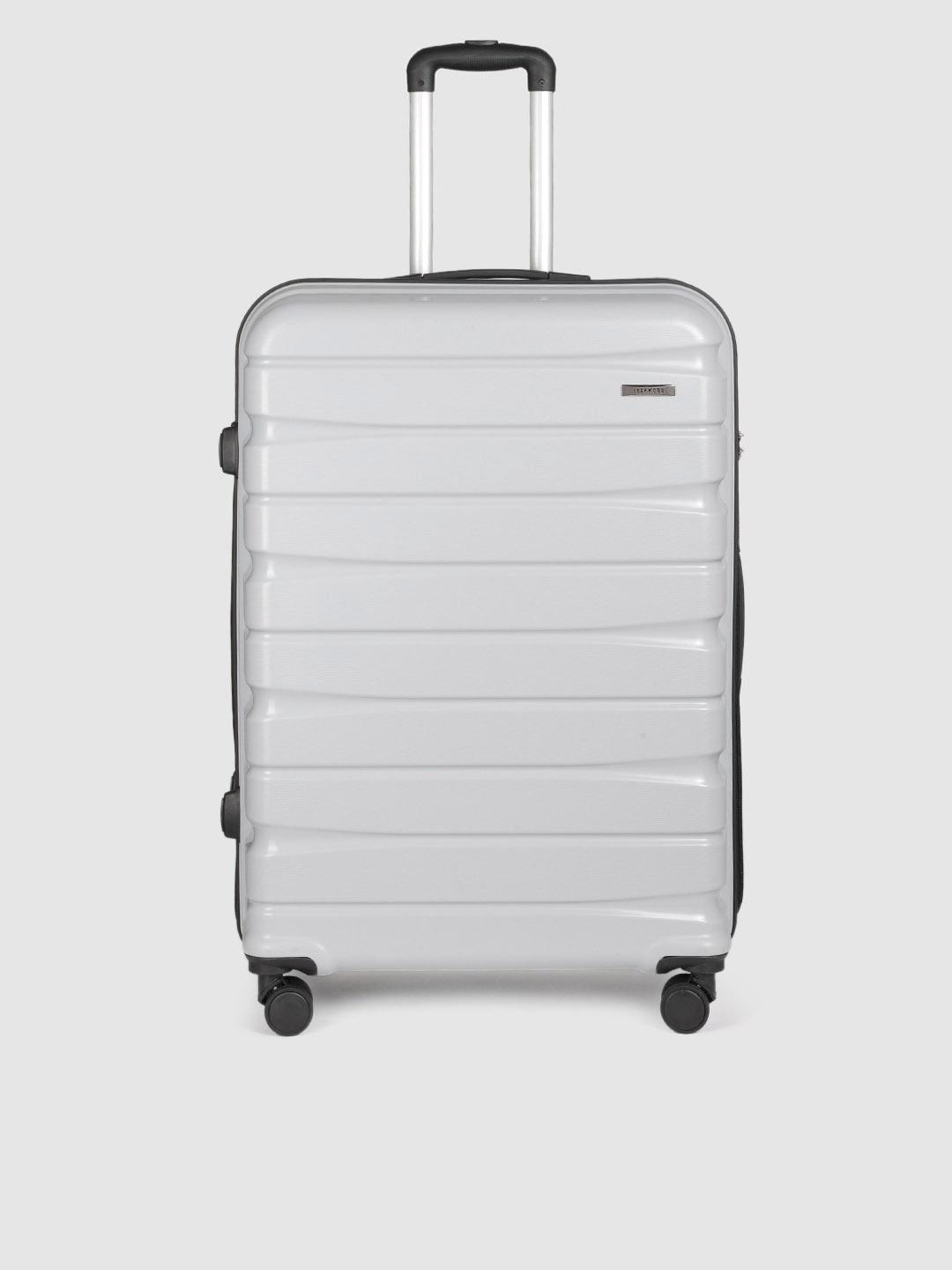 

Teakwood Leathers India 360-Degree Rotation Hard Sided Large Trolley Bag- 96L, Grey
