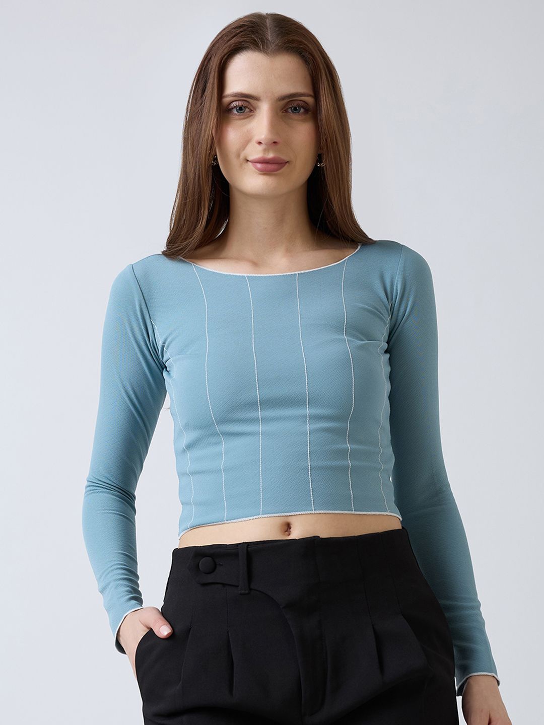 

SZN Crop Top, Blue