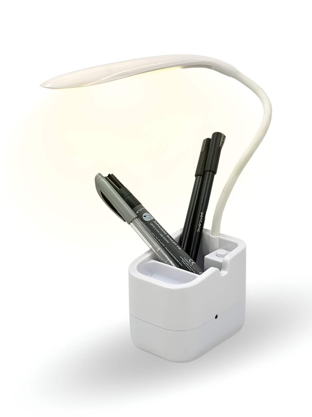 

Myntra Elegant Homes White Acrylic Square Rechargeable LED Table Lamp With Bulb