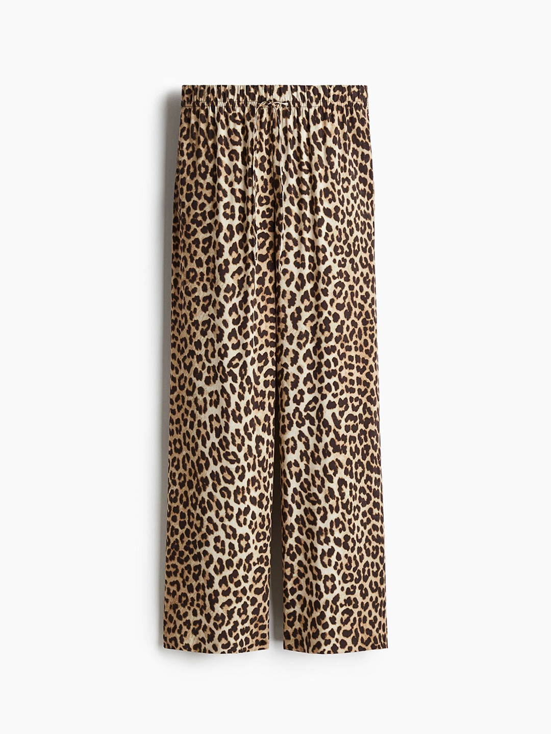 

H&M Wide Pull-On Trousers, Beige