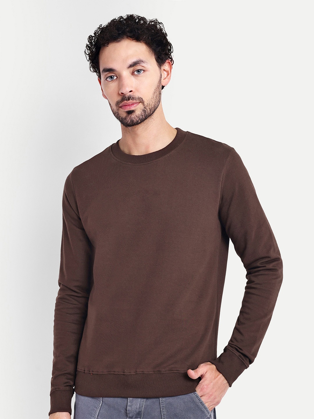 

House of Mool Men Sweatshirt, Brown