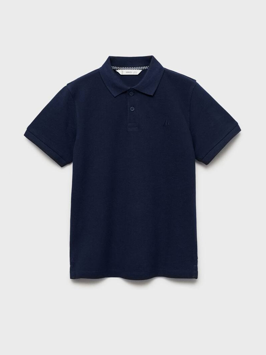 

Mango Kids Boys Polo Collar Indigo Pure Cotton T-shirt, Navy blue