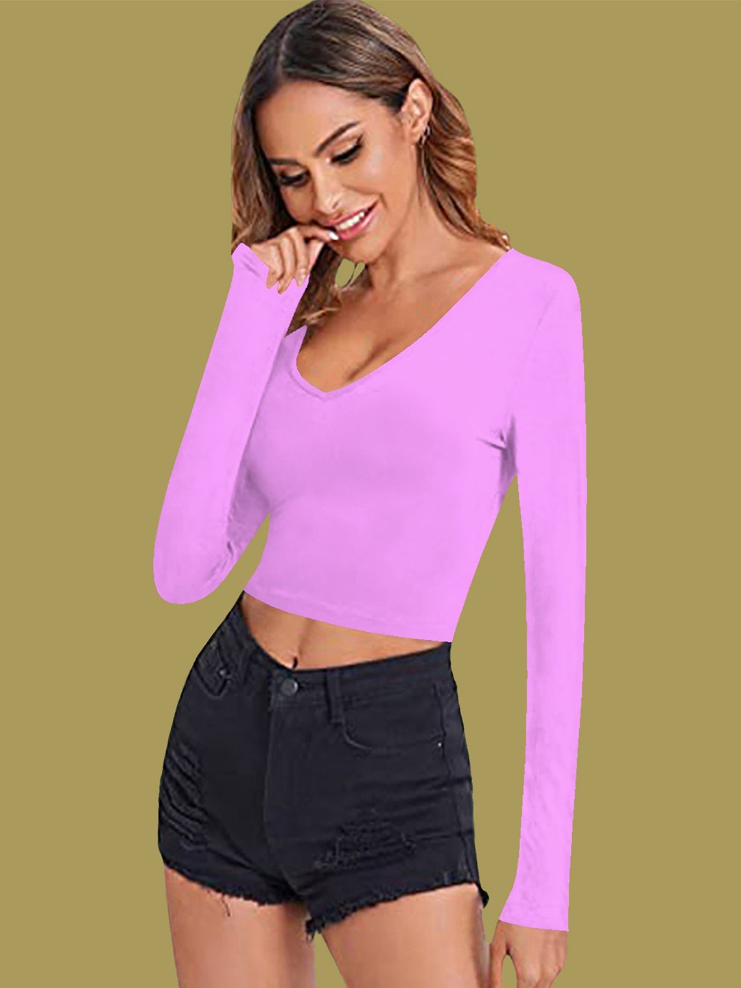 

Dream Beauty Fashion Crop Top, Lavender