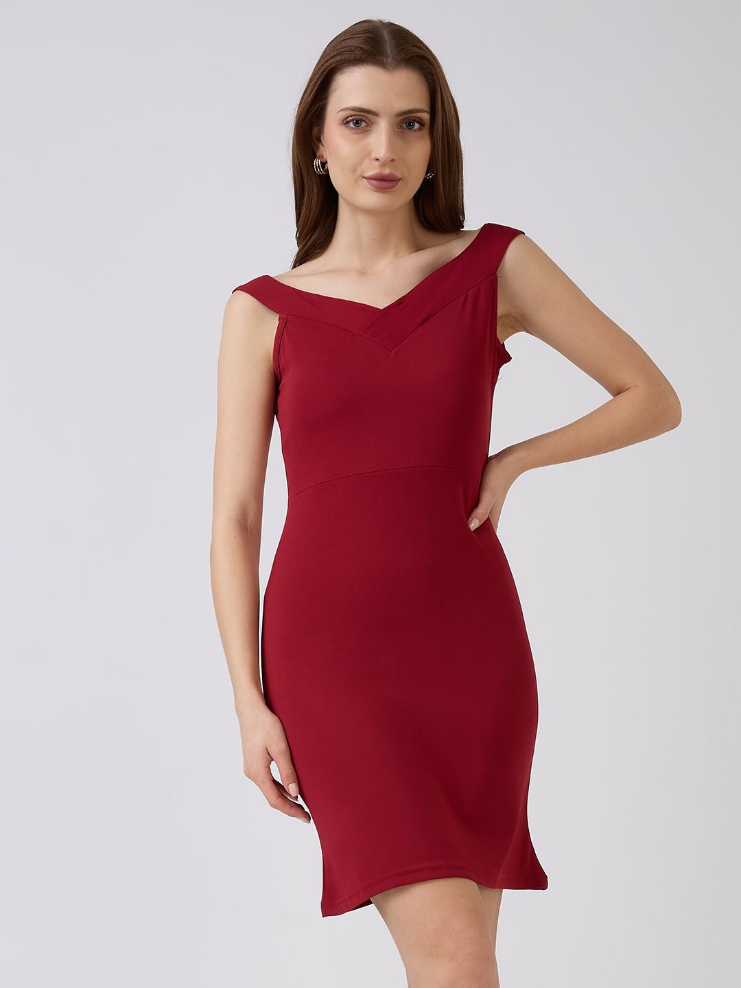 

SZN Bodycon Dress, Maroon