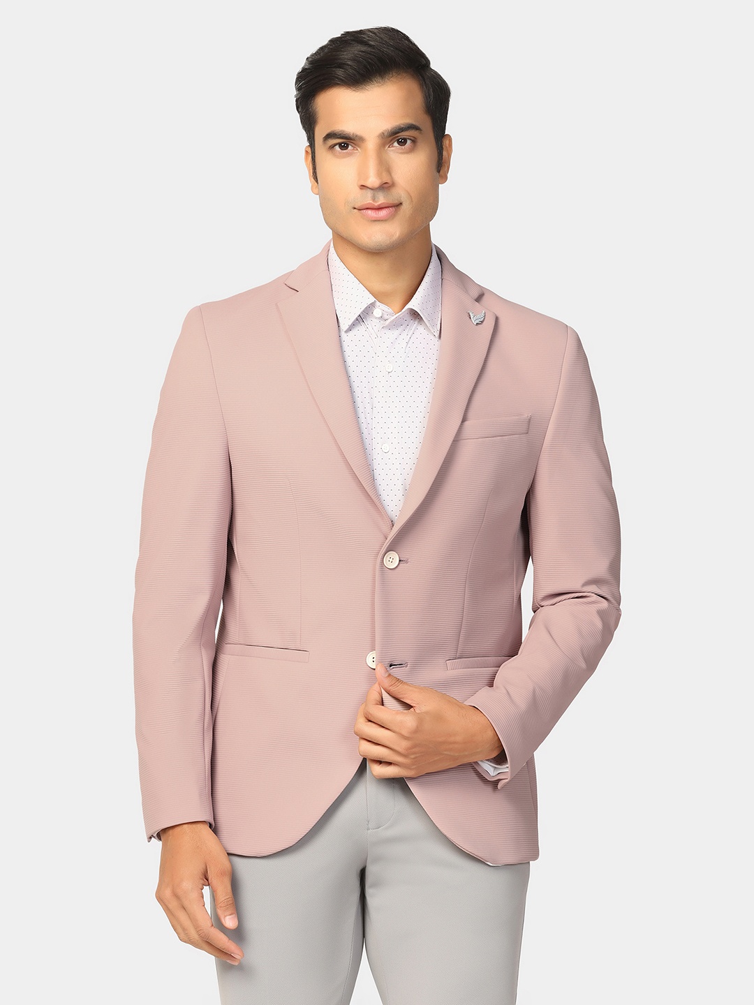 

Blackberrys Slim-Fit Single-Breasted Blazer, Peach