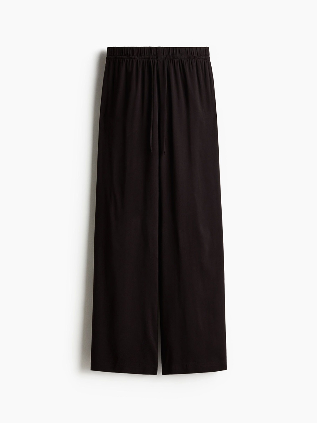 

H&M Wide Pull-On Trousers, Black