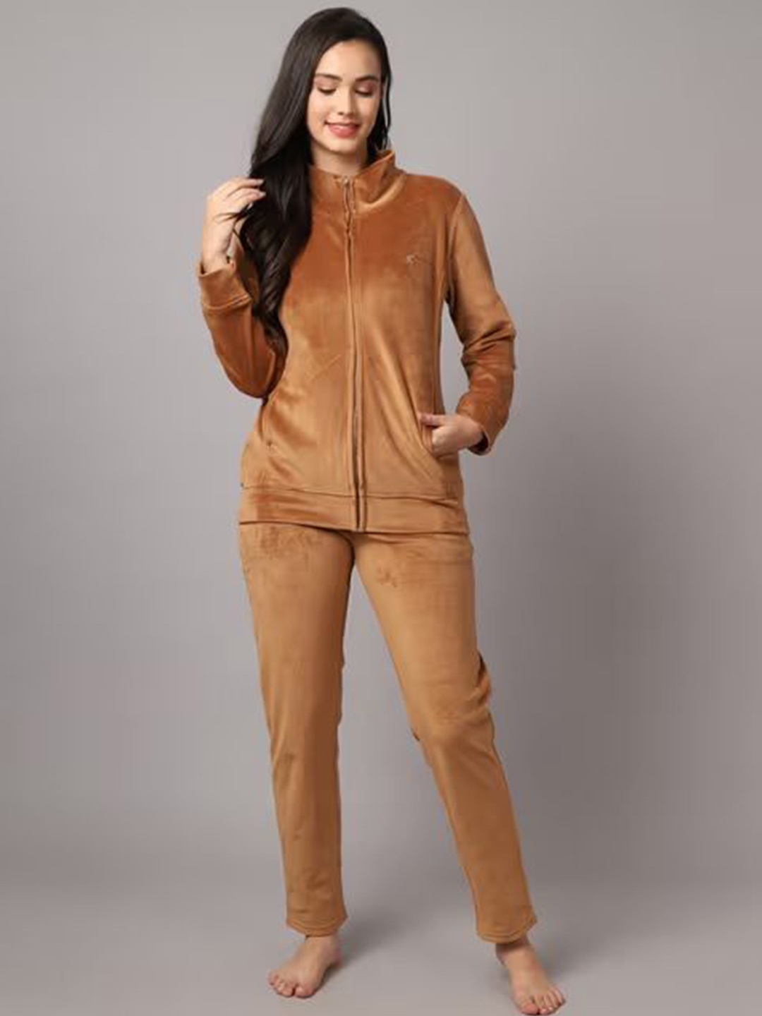 

FNOCKS Sweatshirt & Trousers Co-Ords, Brown