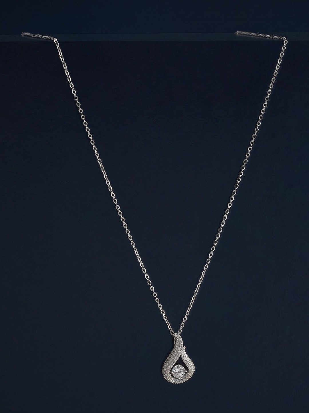 

Kushal's Fashion Jewellery 92.5 Silver Rhodium-Plated Contemporary Pendants