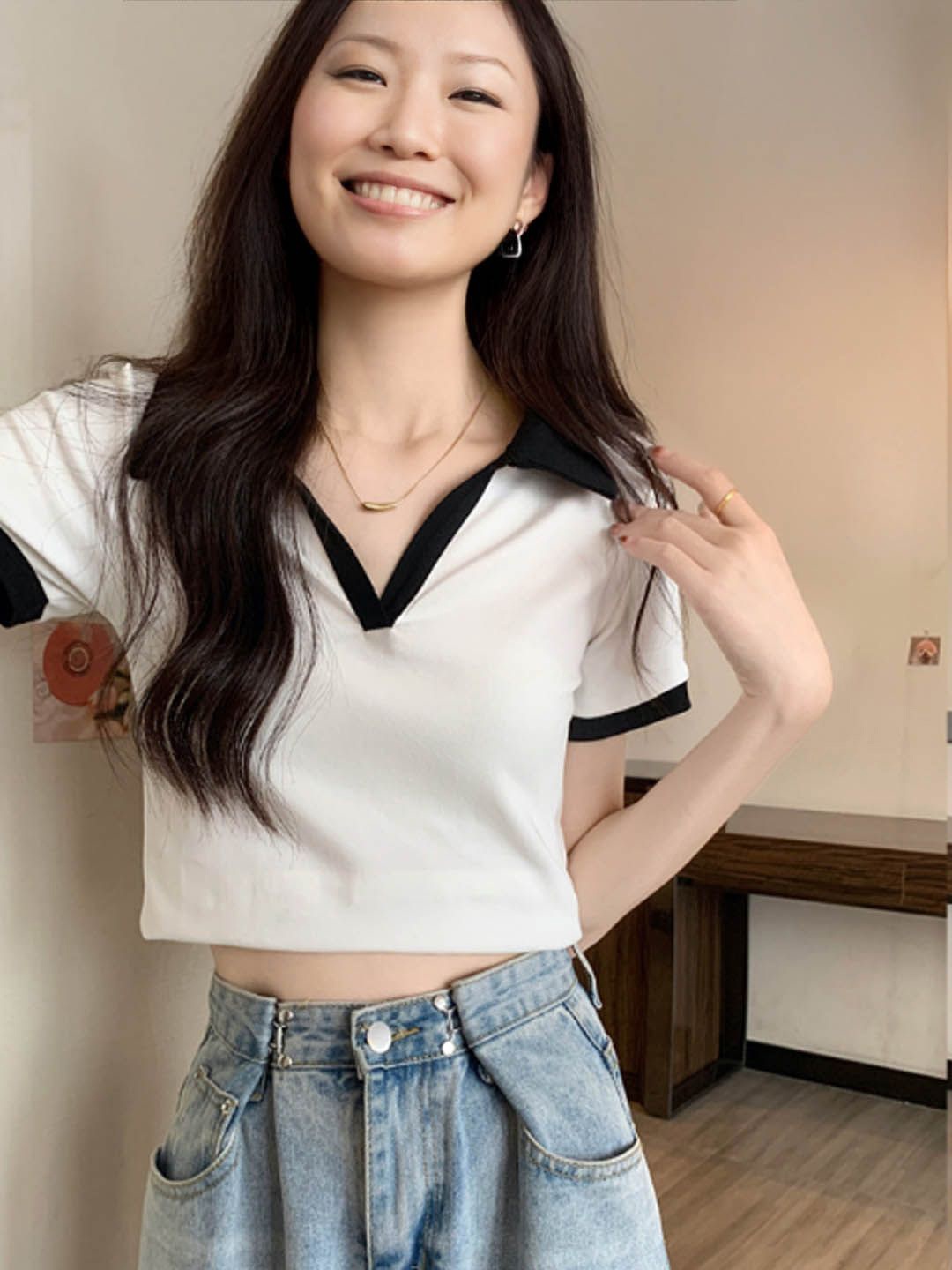 

StyleCast Crop Top, White