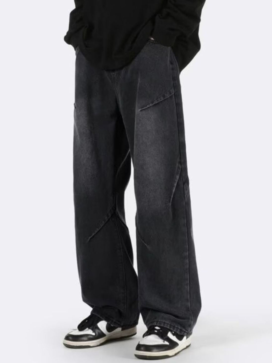 

HERE&NOW Men Straight Fit Jeans, Black