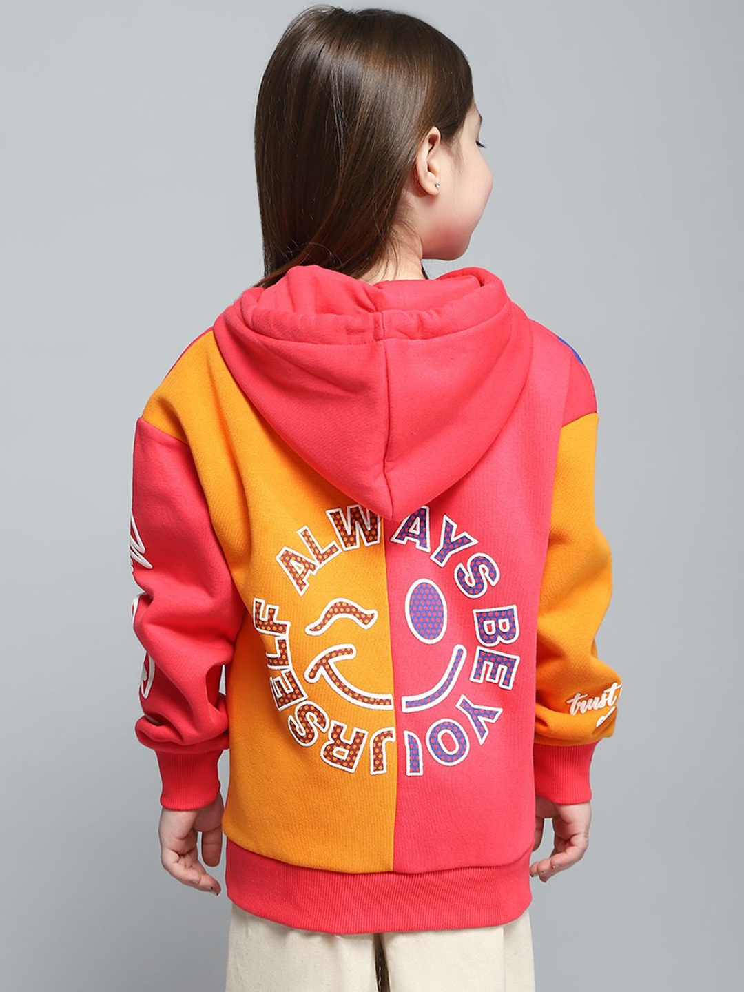 

Monte Carlo Girls Printed Hooded Sweatshirt, Red