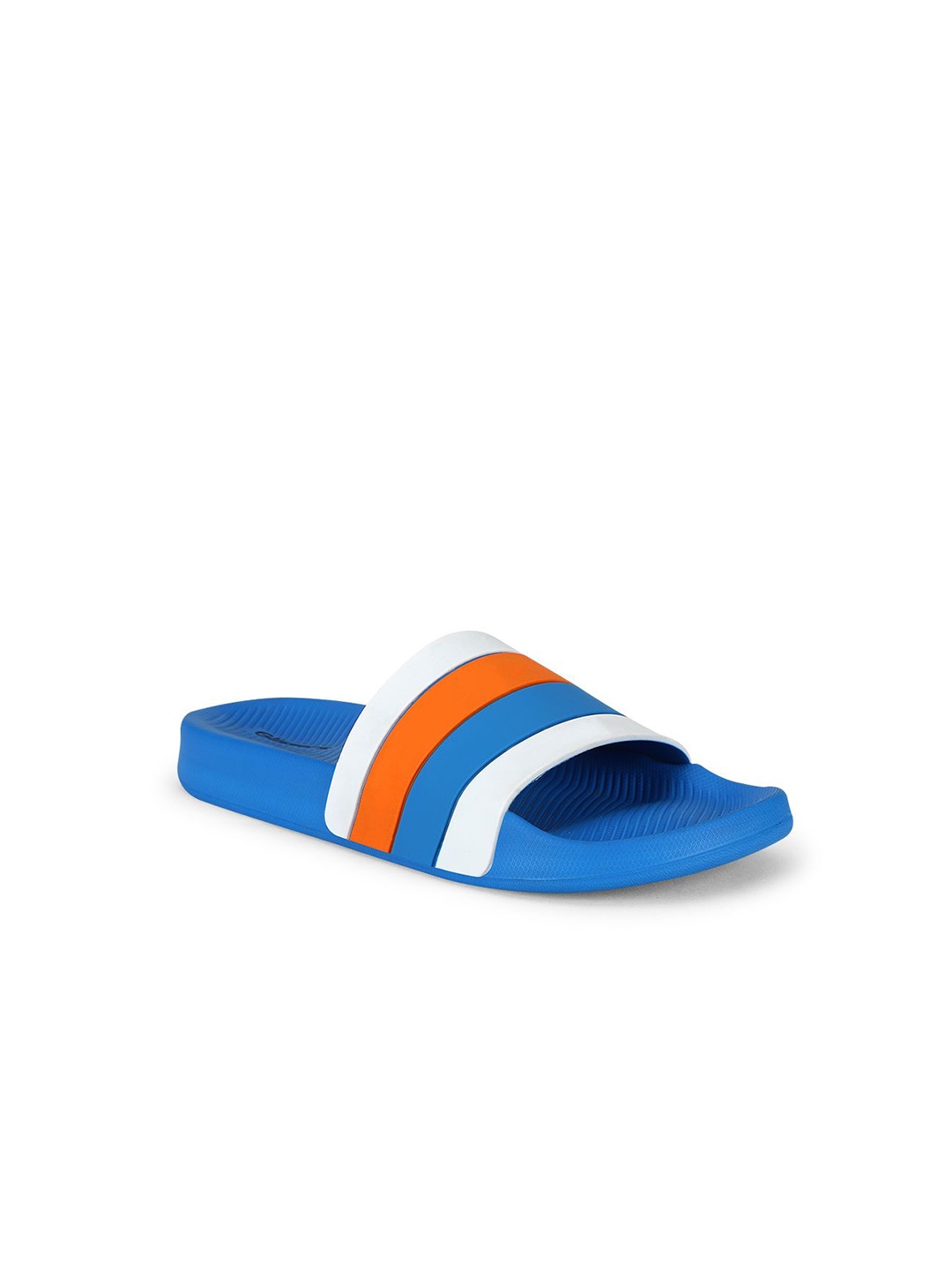 

GLISSERS Kids Striped Sliders, Blue