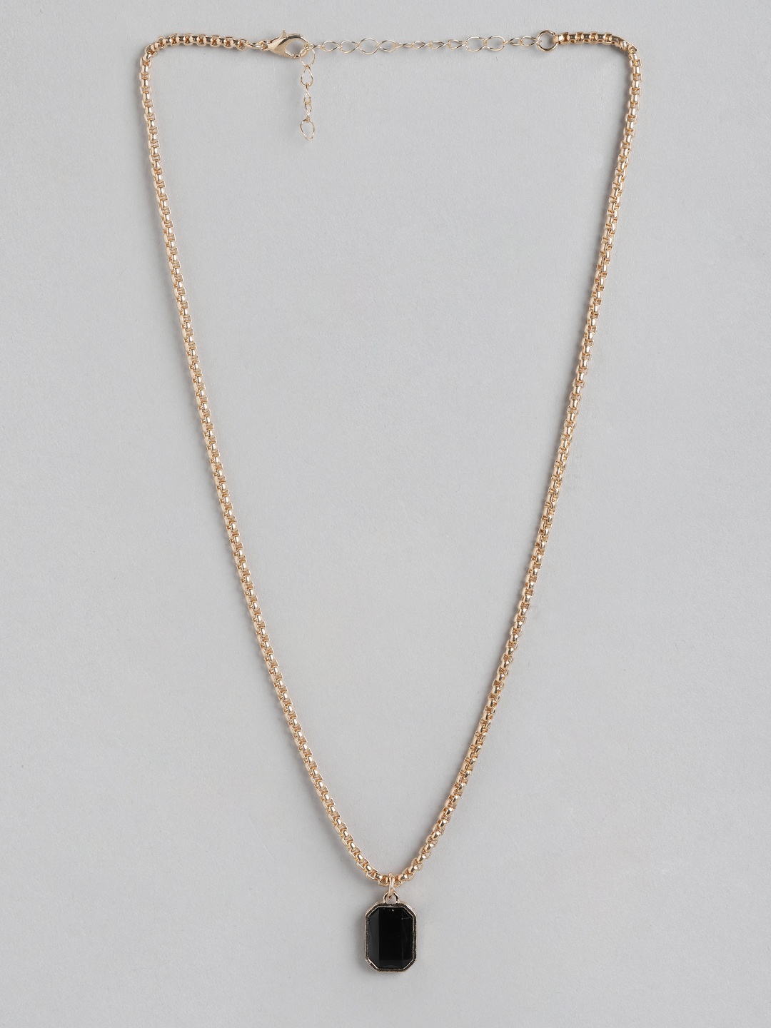 

Carlton London Men Gold-Plated Geometric Pendants with Chains
