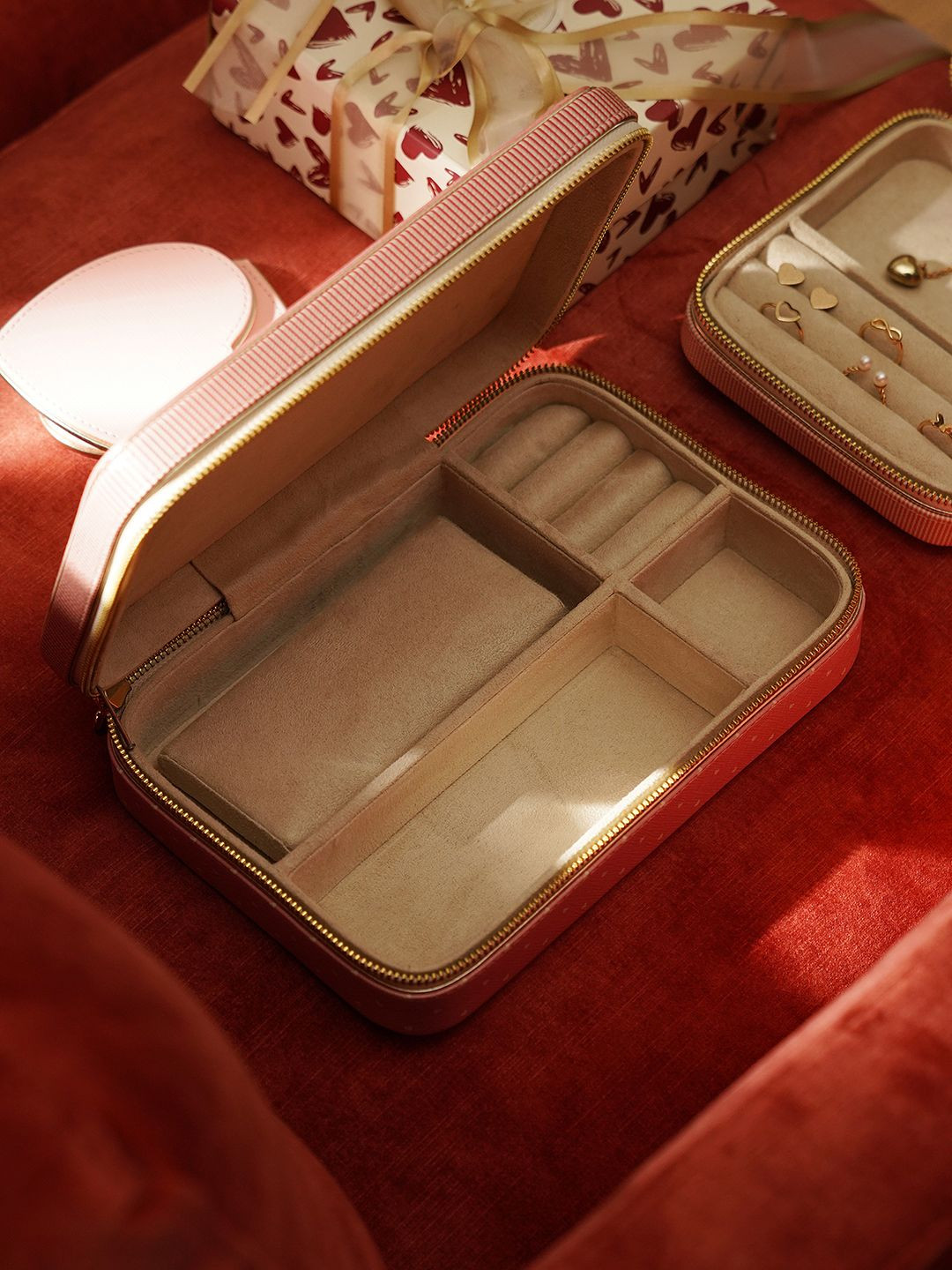 

Pure Home and Living Pink Set of 1 Regular Jewellery Organiser Organisers