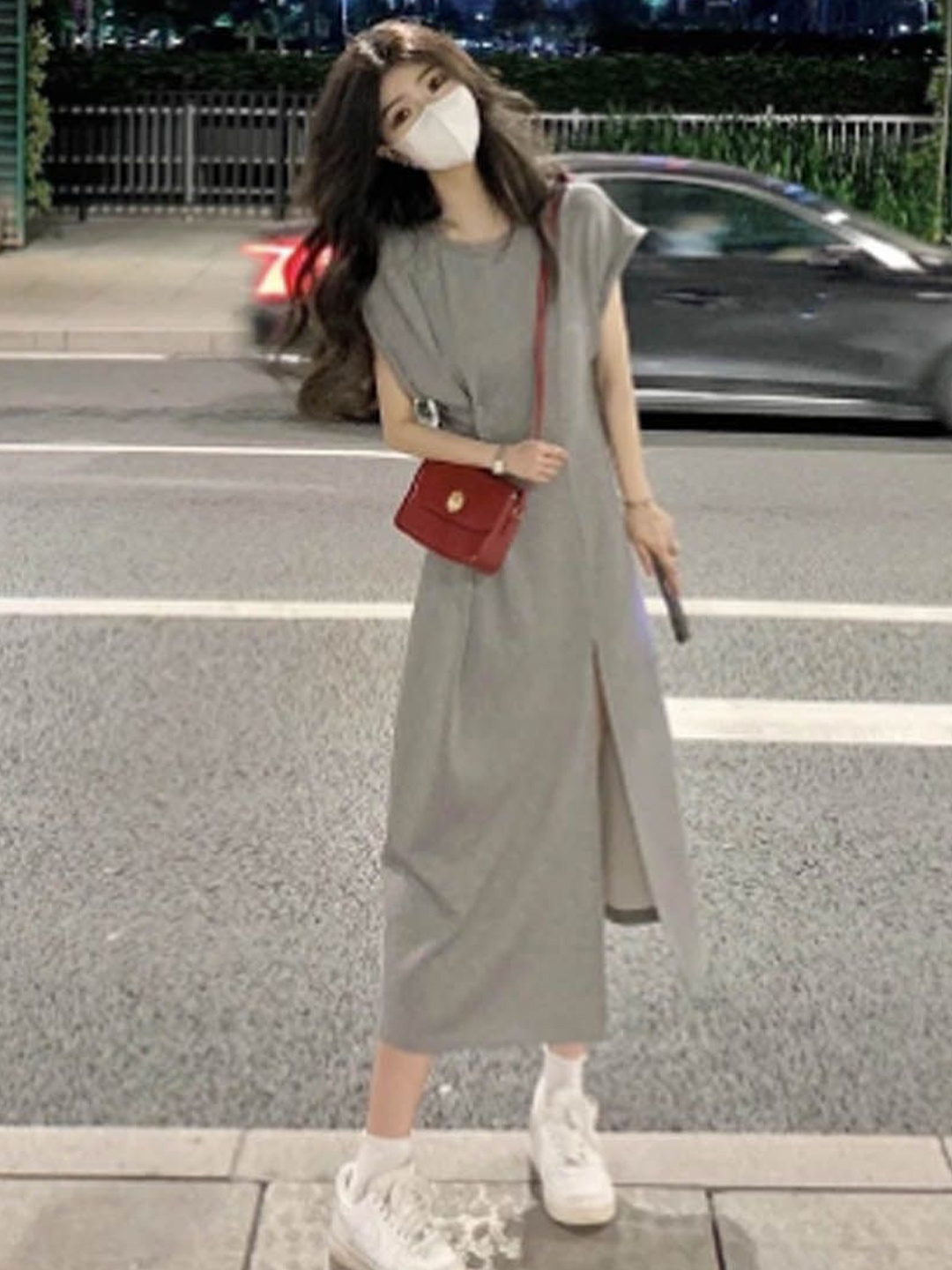 

StyleCast A-Line Dress, Grey