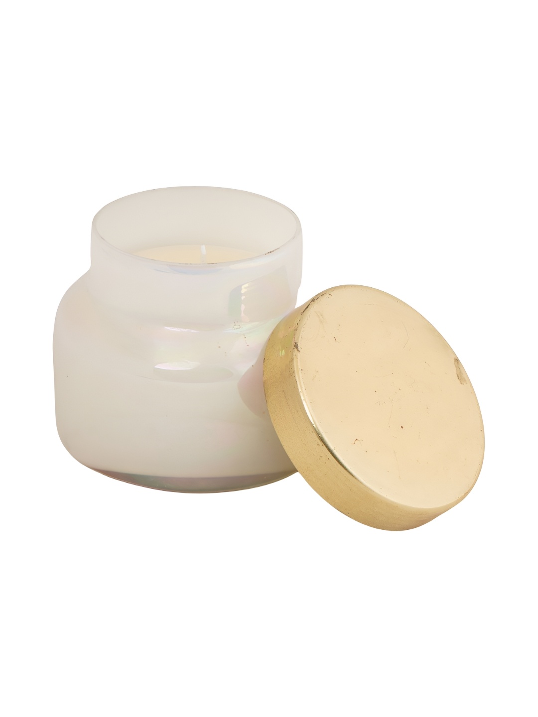 

Aura White & Gold-Toned 1 pieces Jar Candle