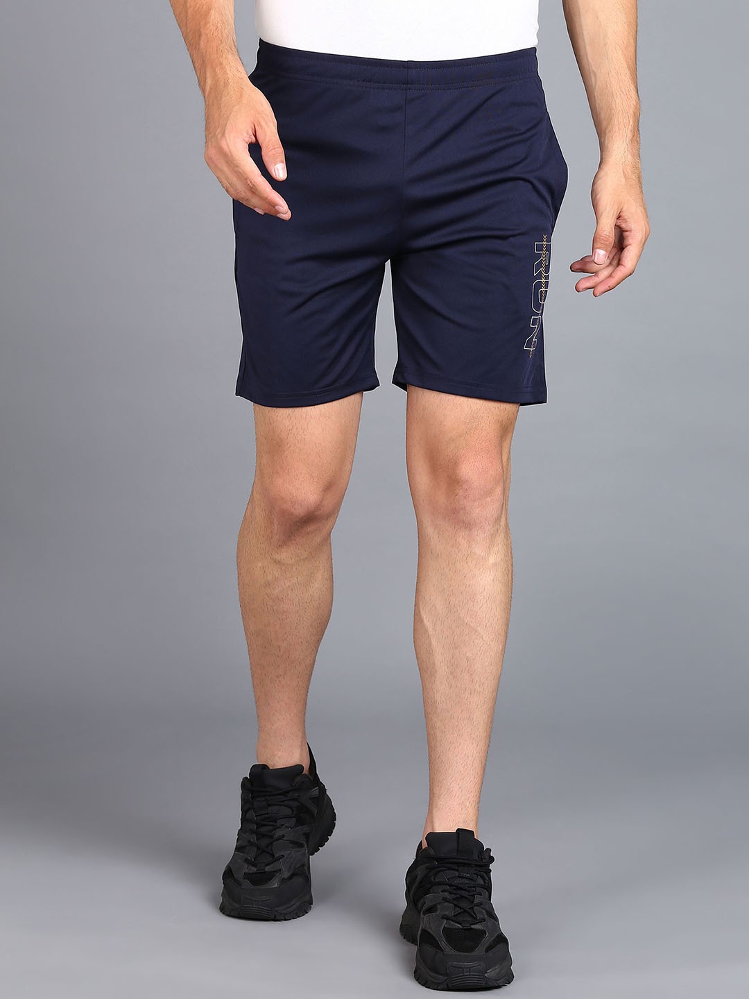 

Moda Rapido Men Slim Fit Sports Shorts, Navy blue