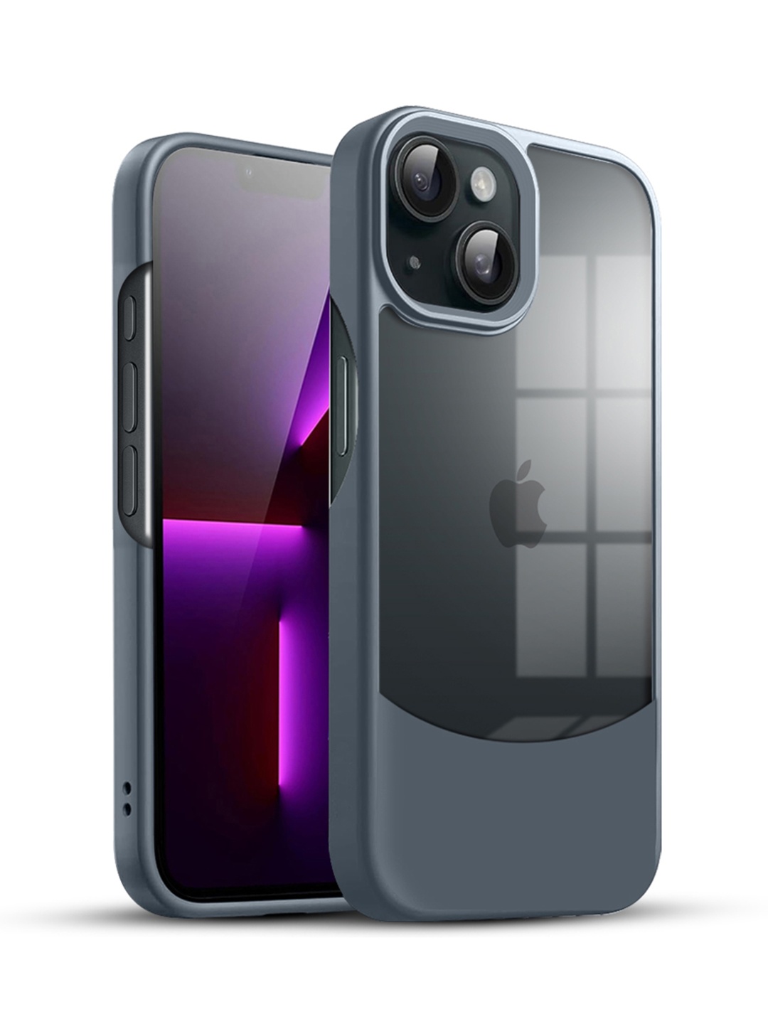 

Karwan iPhone 14 Ultra Hybrid Shockproof Back Case, Grey