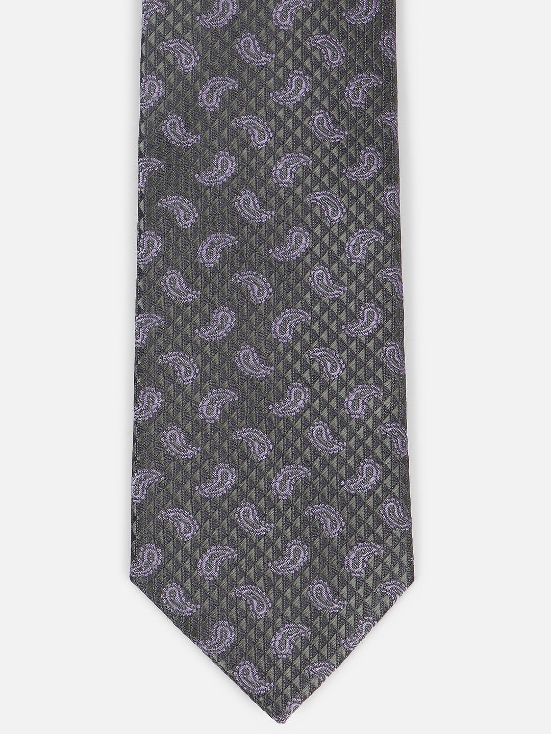 

Louis Philippe Men Printed Broad Tie, Grey