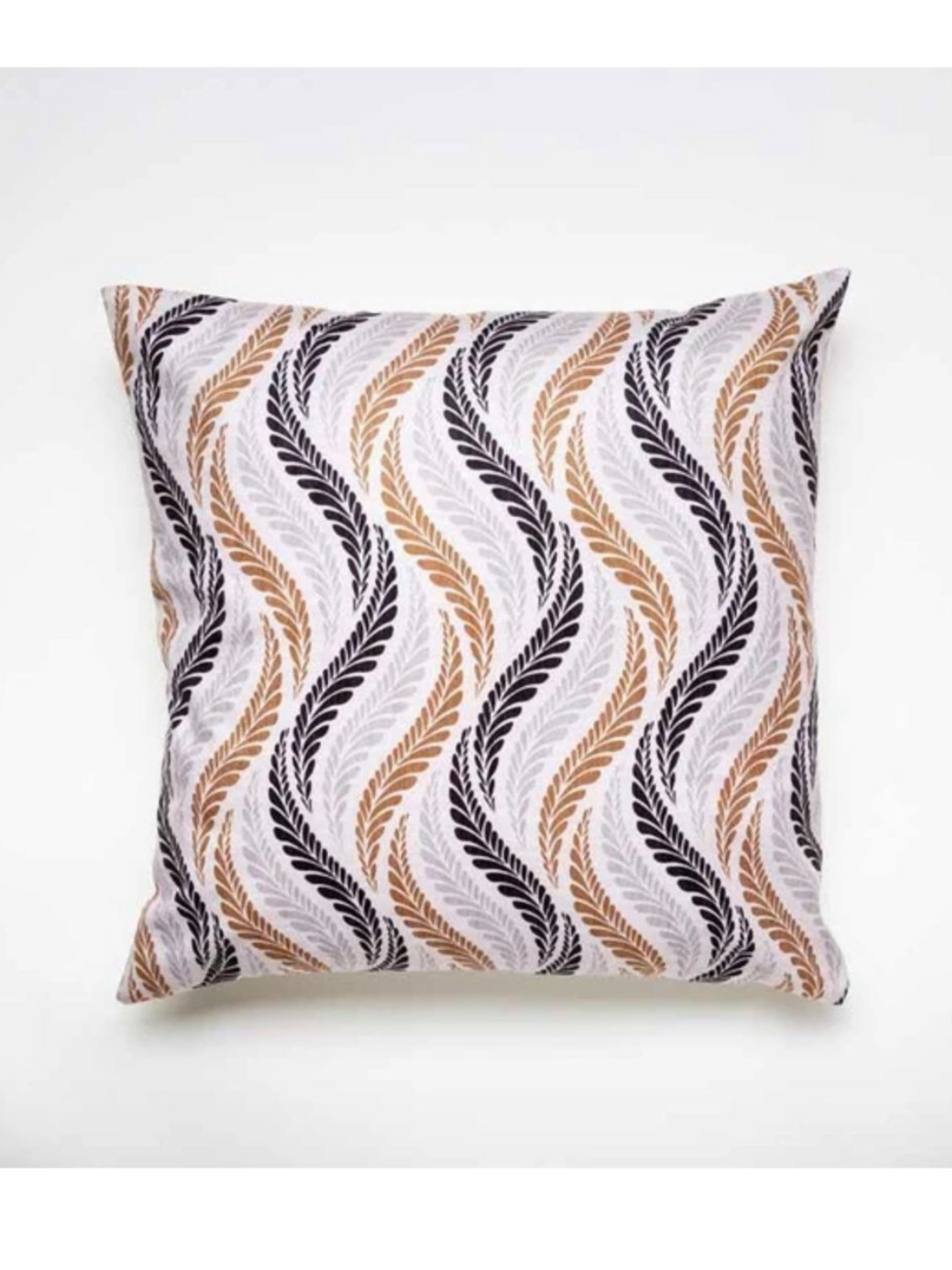

Aura White & Black Floral Printed Square Cushion Covers