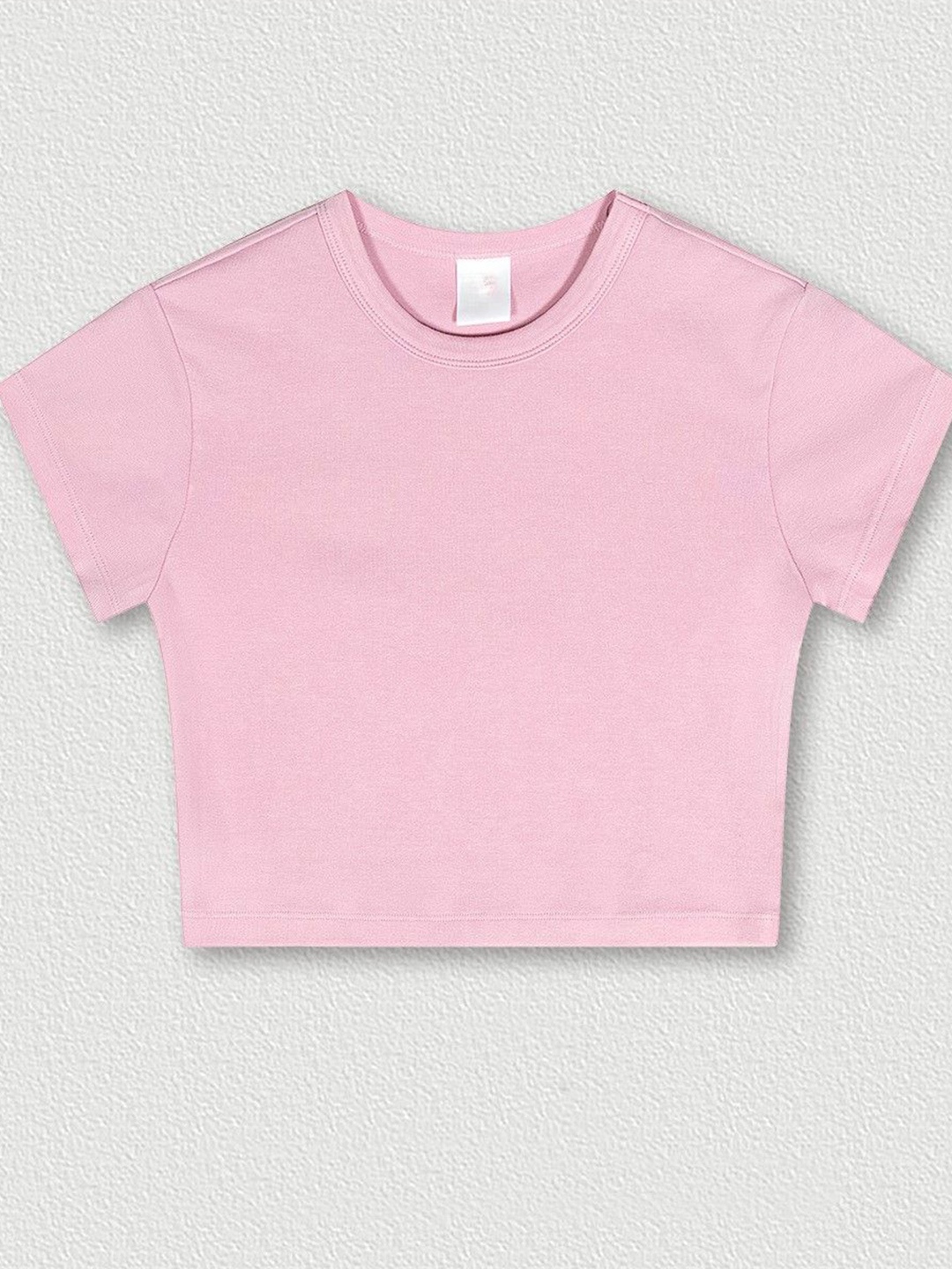 

StyleCast x Revolte Women Round Neck Cotton T-shirt, Pink
