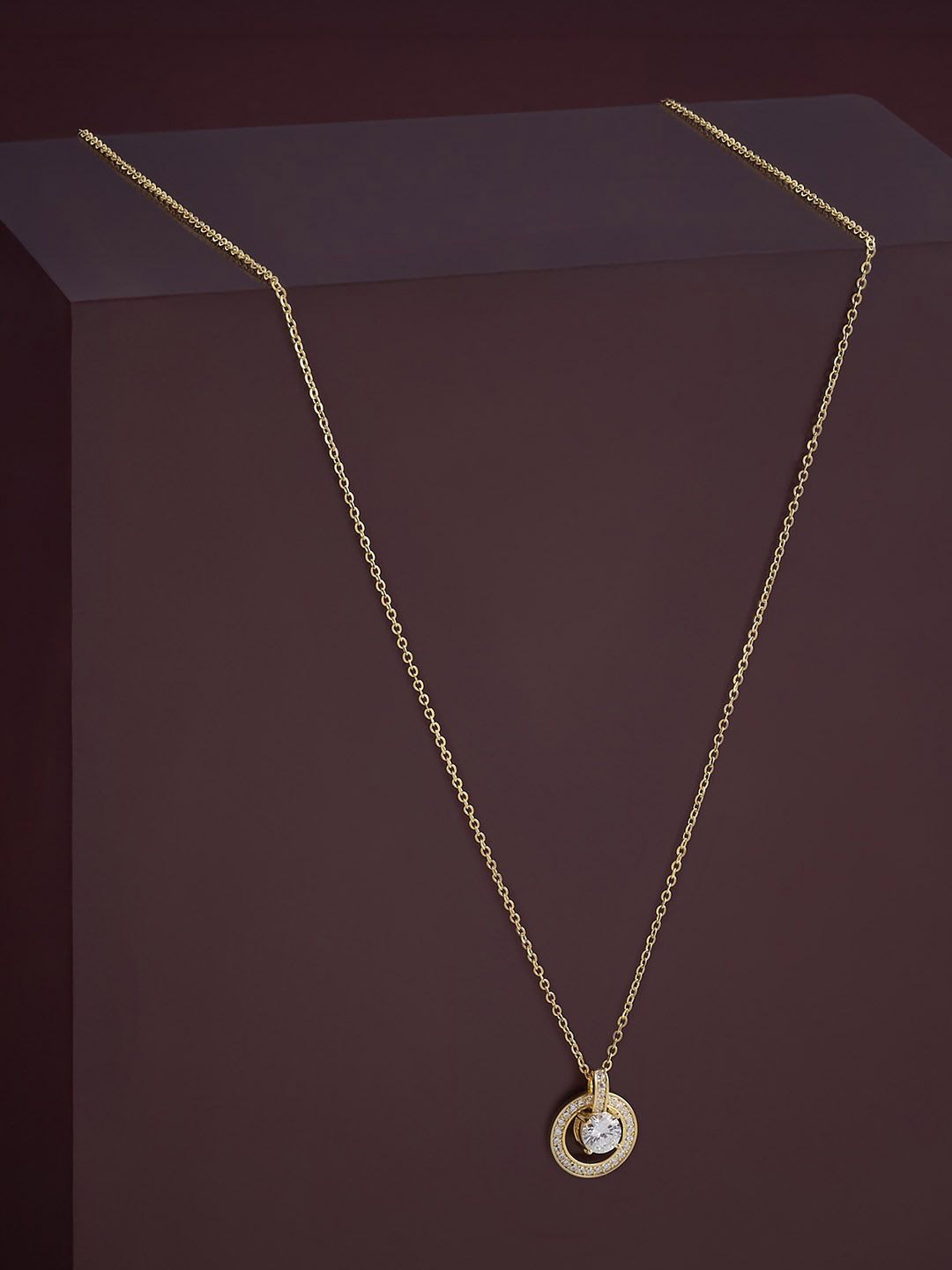 

Kushal's Fashion Jewellery 92.5 Silver White Gold-Plated Contemporary Pendants
