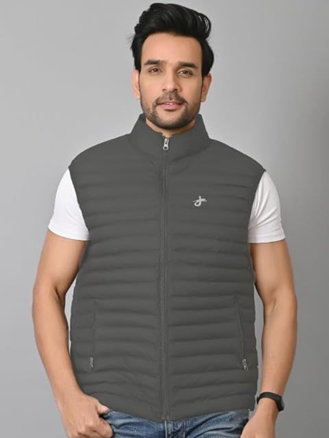 

JAGURO Men Lightweight Bomber Jacket, Grey