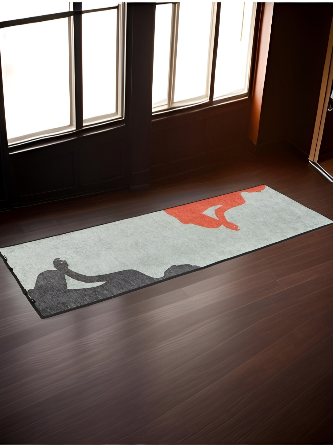 

BELLA TRUE Green & Black Pose Path Printed Yoga Mat With Carry Strap