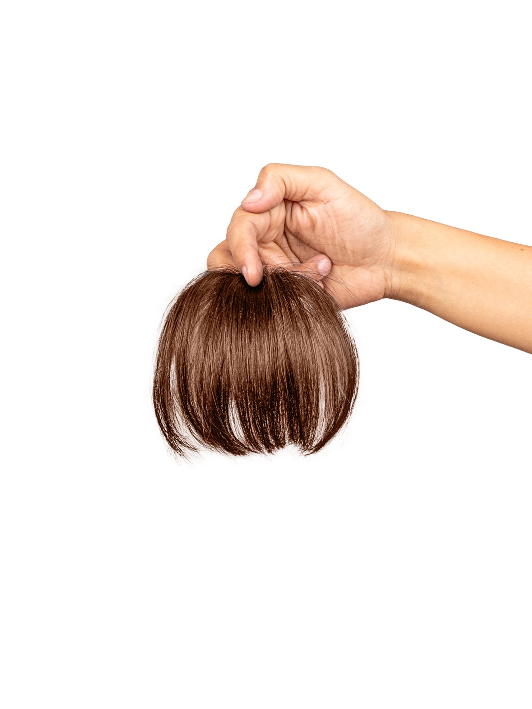 

GEMERIA HAIR Clip-In Straight Scalp Topper Bangs Hair Extension - Light Brown