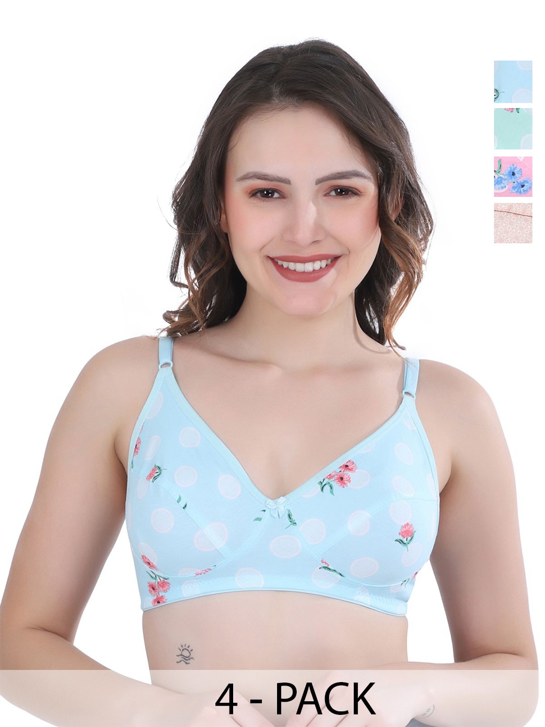 

Docare Floral Bra Full Coverage, Green