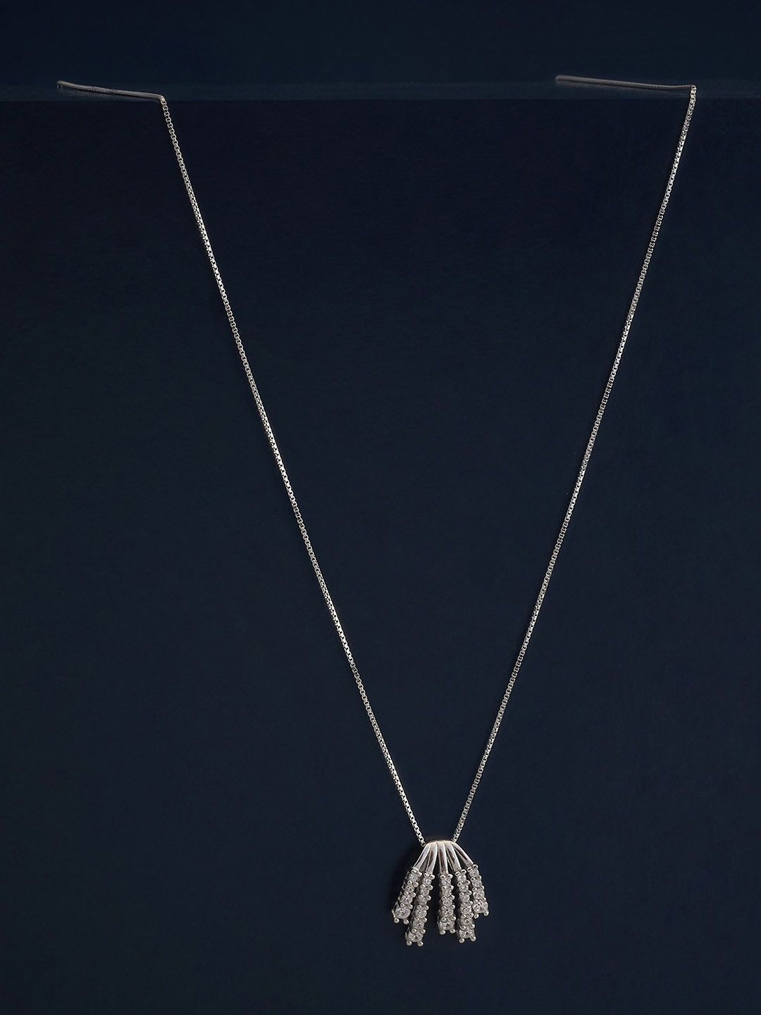 

Kushal's Fashion Jewellery 92.5 Silver Rhodium-Plated Contemporary Pendants