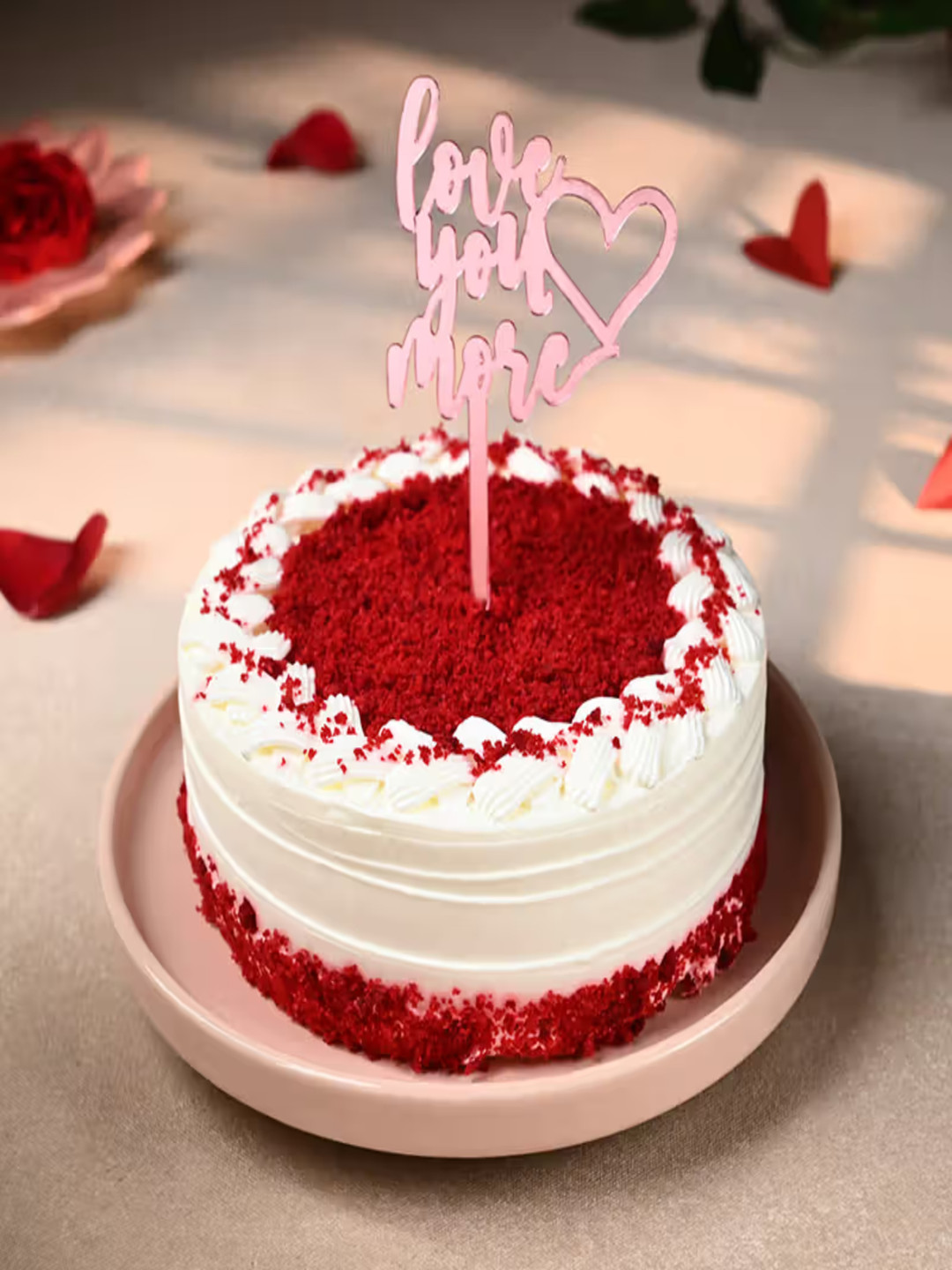 

Floweraura Red Velvet Eggless Round Shape Cake - 2Kg