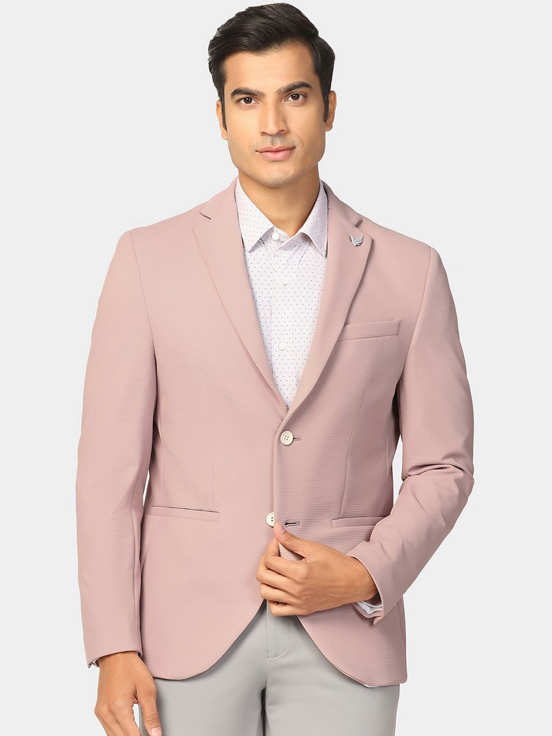 

Blackberrys Slim-Fit Single-Breasted Blazer, Peach