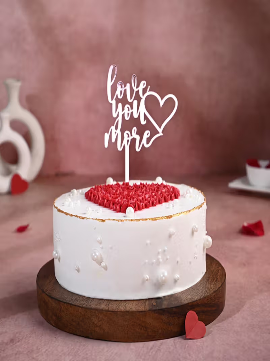 

Floweraura Chocolate Eggless Round Shape Cake - 2Kg, Cream